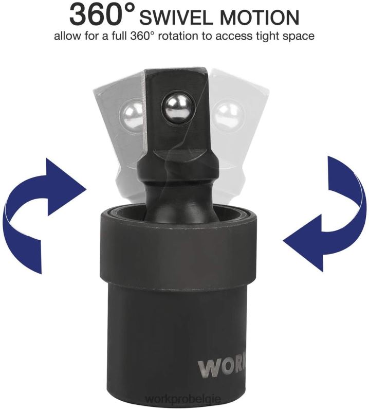 WORKPRO 55-delige slagdoppenset met verlengstukken, premium cr-v-staal, sae en metrische doppen met verbeterde opbergkoffer 6BNP0307 hulpmiddel morden