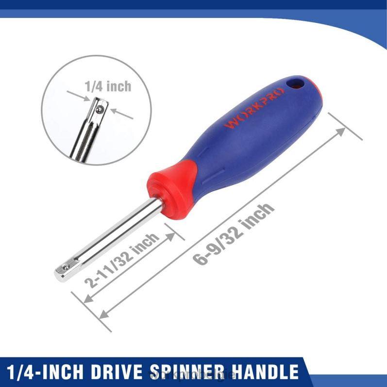 WORKPRO Dopsleutelset, 70-dlg Dopsleutelset met snelspanratel, metrisch en sae 6BNP0308 hulpmiddel morden