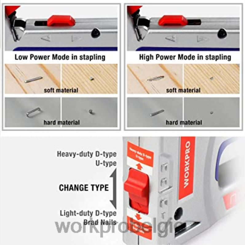 WORKPRO 12V draadloze roterende gereedschapsset & 276-delige accessoireset voor roterende gereedschappen & 8-delige klemmenset & 4-in-1 nietpistoolset 6BNP0317 hulpmiddel morden