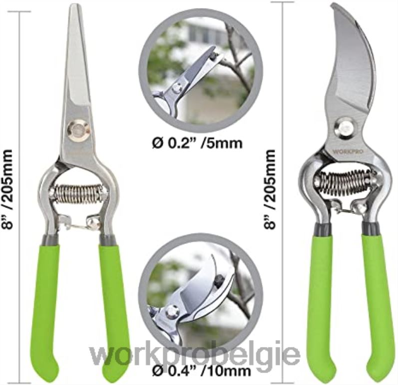 WORKPRO 20v draadloze heggenschaar & 2-in-1 handheggenschaar & 2-delige snoeischaar & tuinkniebeschermers 6BNP0320 hulpmiddel morden