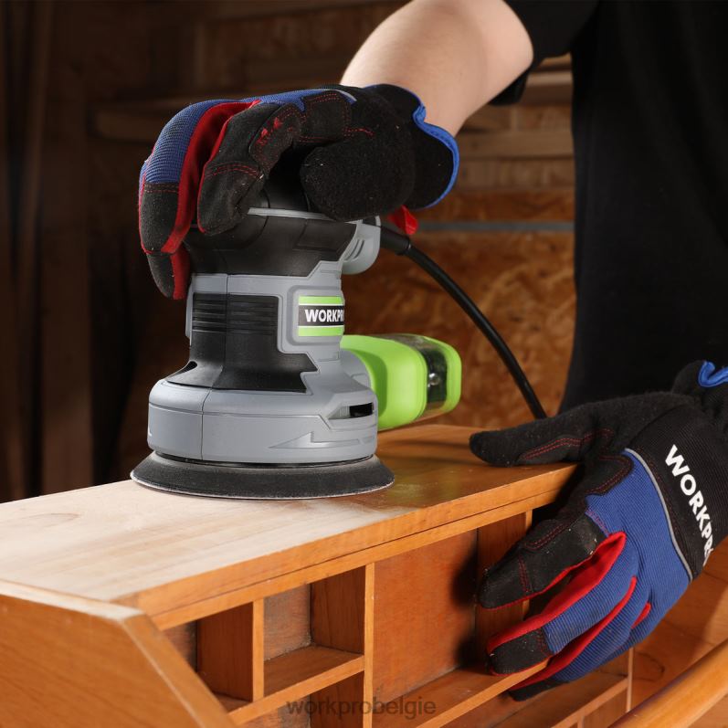 WORKPRO 2,5 ampère elektrische 5-inch excenterschuurmachine, 6 variabele snelheden van 7000 tot 14000 tpm 6BNP0233 hulpmiddel bruikbaar