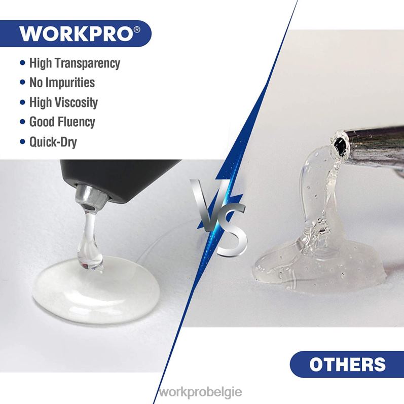 WORKPRO 100 stuks hetelijmsticks van volledige grootte, compatibel met de meeste lijmpistolen 6BNP0196 hulpmiddel nieuw