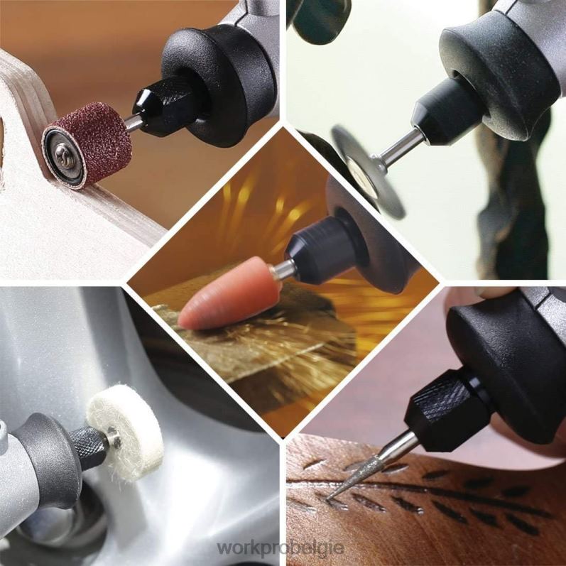 WORKPRO 276 stuks accessoireset voor roterend gereedschap, snijden, snijden en polijsten, universele montage 6BNP0191 hulpmiddel morden