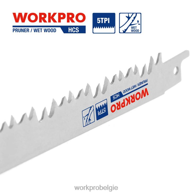 WORKPRO 5-delige 9-inch reciprozaagbladenset voor houtsnoei 6BNP0208 hulpmiddel behulpzaam