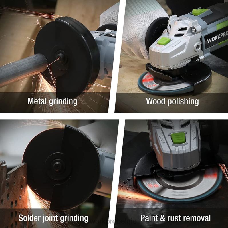 WORKPRO 5-pack zirkonia lamellenschijf, haakse slijpschijf, 4-1/2 inch slijpschijven 6BNP0206 hulpmiddel bruikbaar
