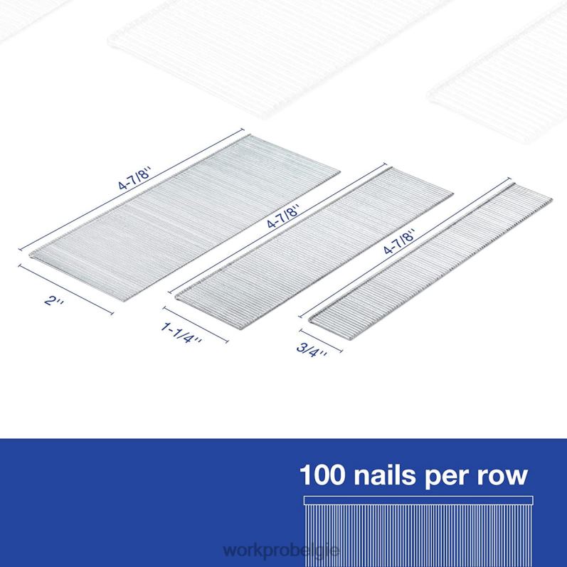 WORKPRO 6000 stuks universele 18 gauge brad-spijkers voor pneumatische elektrische brad-spijkermachine 6BNP0207 hulpmiddel behulpzaam