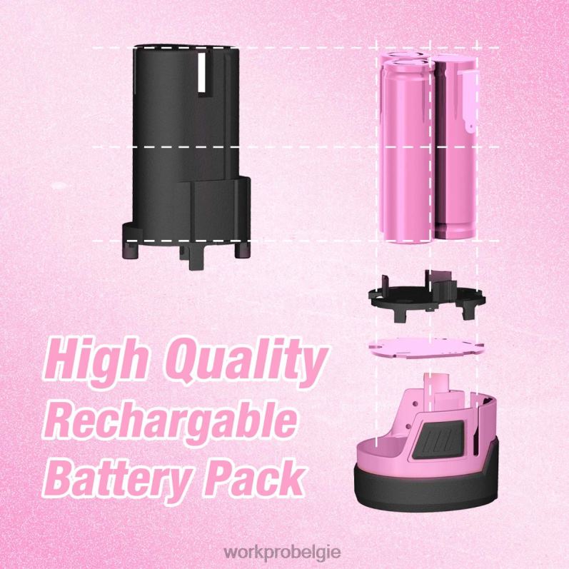 WORKPRO 12V lithium-ion vervangende accu voor 12V accuboormachine 6BNP0223 hulpmiddel roze