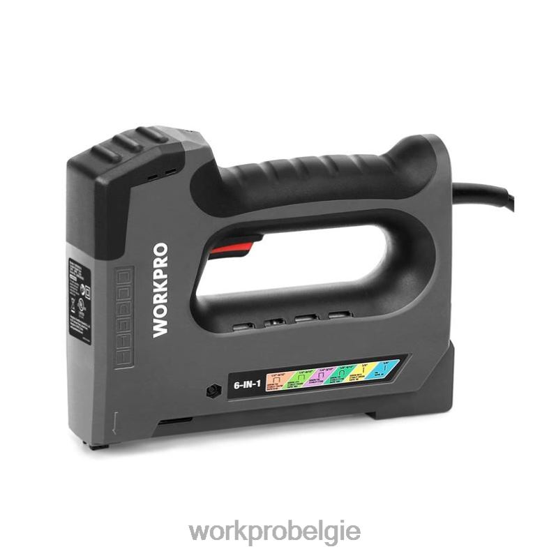 WORKPRO 110v 6 in 1 elektrische nietmachine-tacker voor doe-het-zelf-project van houtbewerking 6BNP0167 hulpmiddel bruikbaar