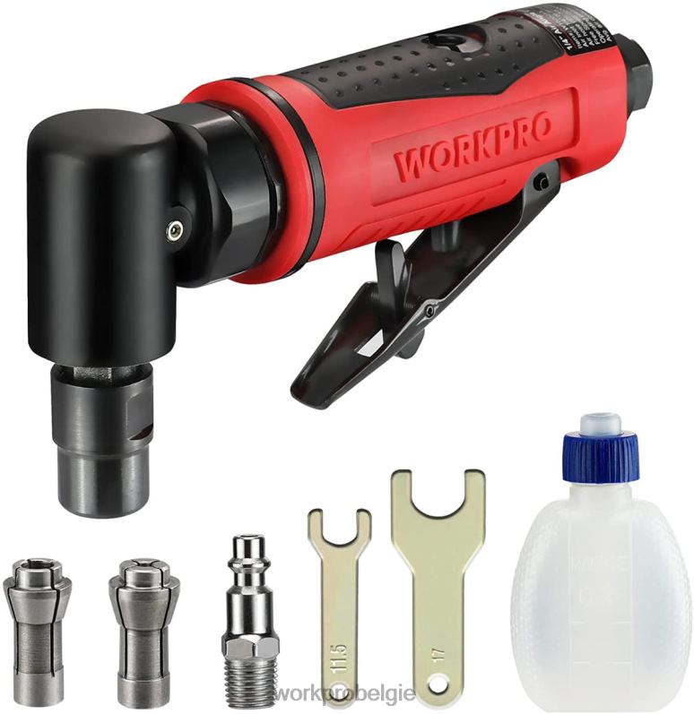 WORKPRO lucht haakse slijper 1/4-inch pneumatische haakse stiftslijperset 6BNP0180 hulpmiddel morden