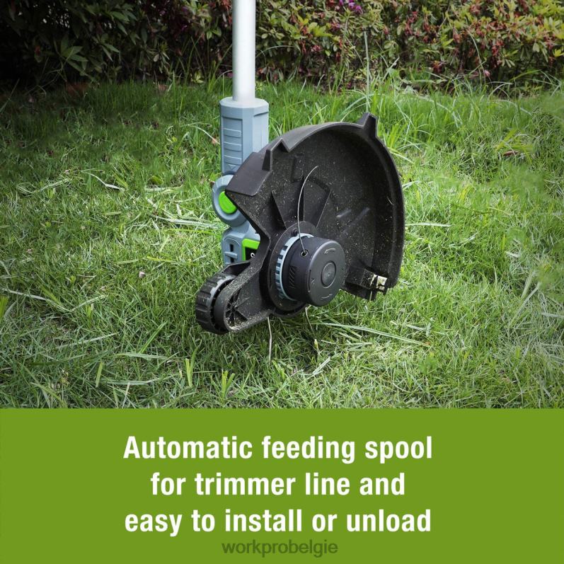 WORKPRO 20 V draadloze grastrimmer / kantensnijder 12 inch met 2 Ah lithium-ionbatterij Snellader voor 1 uur Inclusief trimmersnoer van 4,5 m 6BNP0293 hulpmiddel behulpzaam