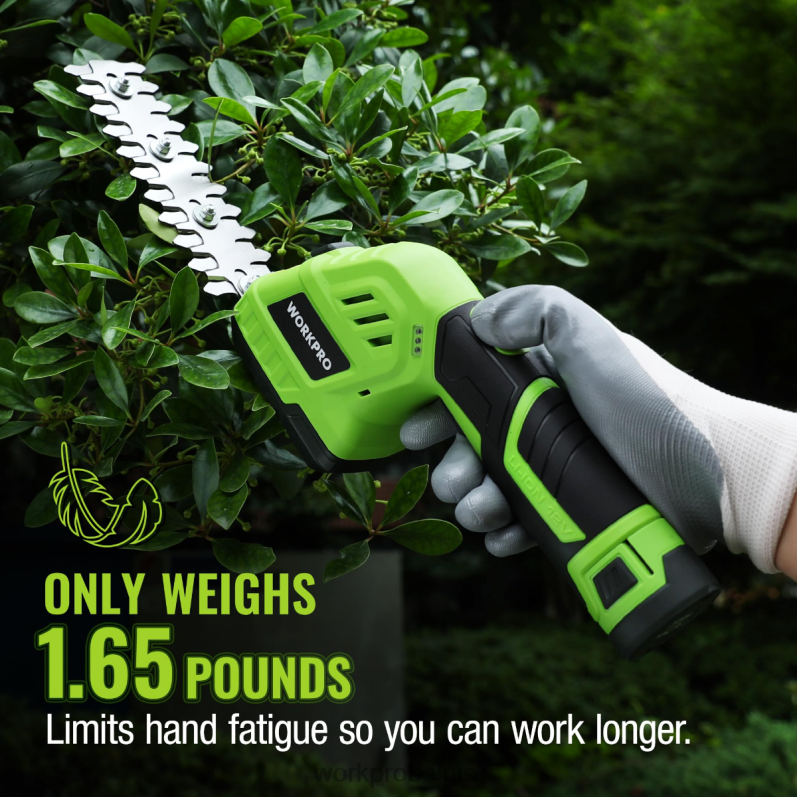 WORKPRO 2-in-1 12V elektrische draadloze grasheggenschaar en draagbare struikenschaar, met 2,0 Ah oplaadbare lithium-ionbatterij en snellader voor 1 uur 6BNP0301 hulpmiddel morden