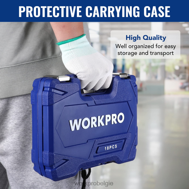 WORKPRO 18-delige accessoireset voor aandrijfgereedschap 6BNP0137 hulpmiddel morden