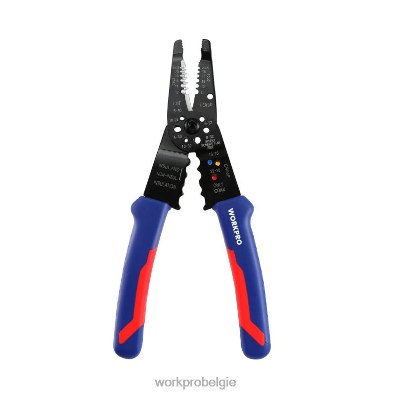WORKPRO 8-inch draadstripper, multitool draadknipper voor strippen, snijden en krimpen 6BNP0158 hulpmiddel bruikbaar