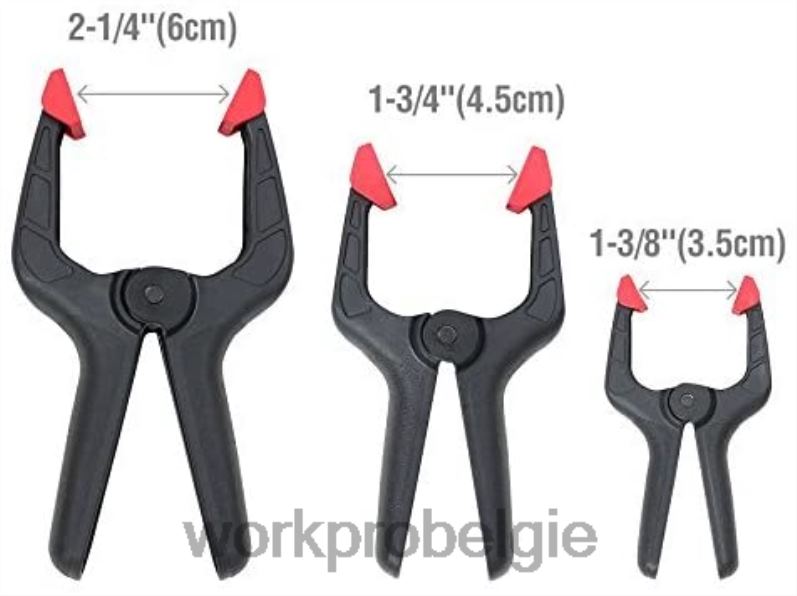 WORKPRO 16-delige nylon veerklemset voor houtbewerking, fotografiestudio\'s en doe-het-zelfwerkzaamheden 6BNP0125 hulpmiddel morden