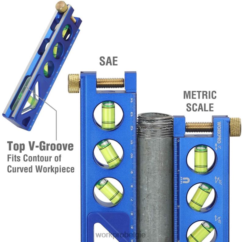 WORKPRO torpedo-niveau van aluminiumlegering 6-1 / 2 inch 6BNP0110 hulpmiddel bruikbaar