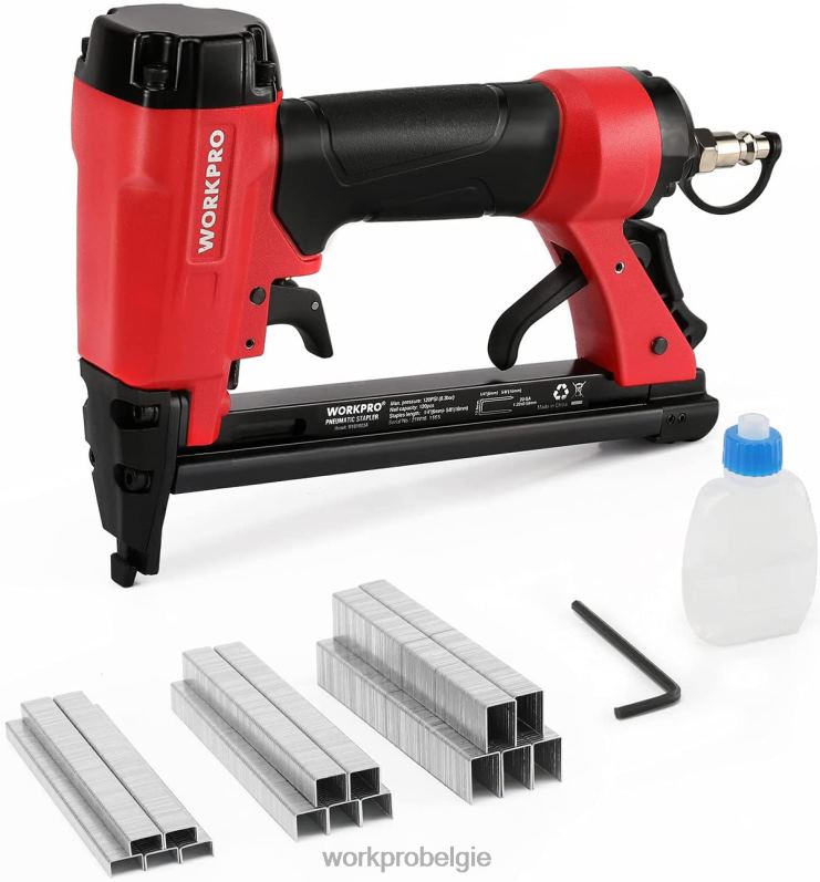 WORKPRO pneumatisch 20 gauge nietpistool voor timmerwerk, houtbewerking en doe-het-zelfprojecten 6BNP061 hulpmiddel bruikbaar
