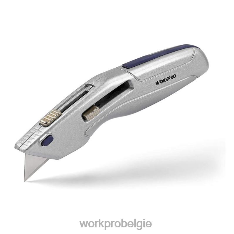 WORKPRO intrekbaar mes en zelfintrekkende kluis met 2 extra messen inbegrepen 6BNP041 hulpmiddel morden