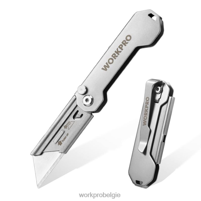 WORKPRO snelwisselbaar opvouwbaar zakmes mini roestvrijstalen zakmes met riemclip 6BNP047 hulpmiddel nieuw
