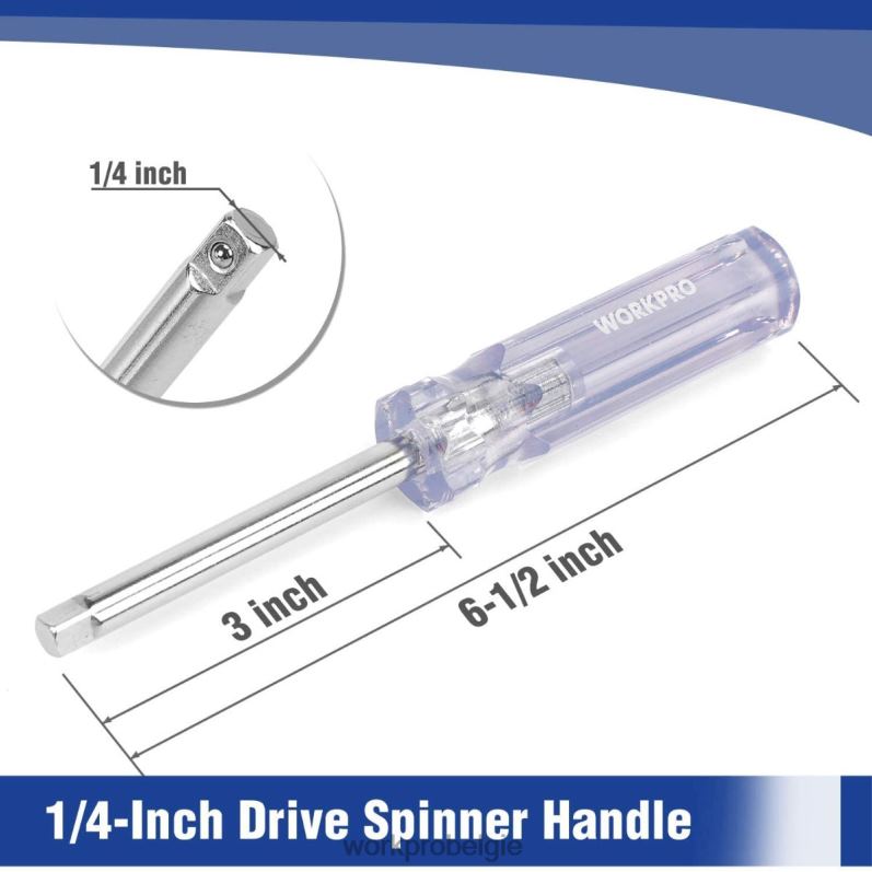 WORKPRO 39-delige dopsleutelset, 1/4-inch en 3/8-inch kleine dopsleutelset 6BNP0140 hulpmiddel nieuw