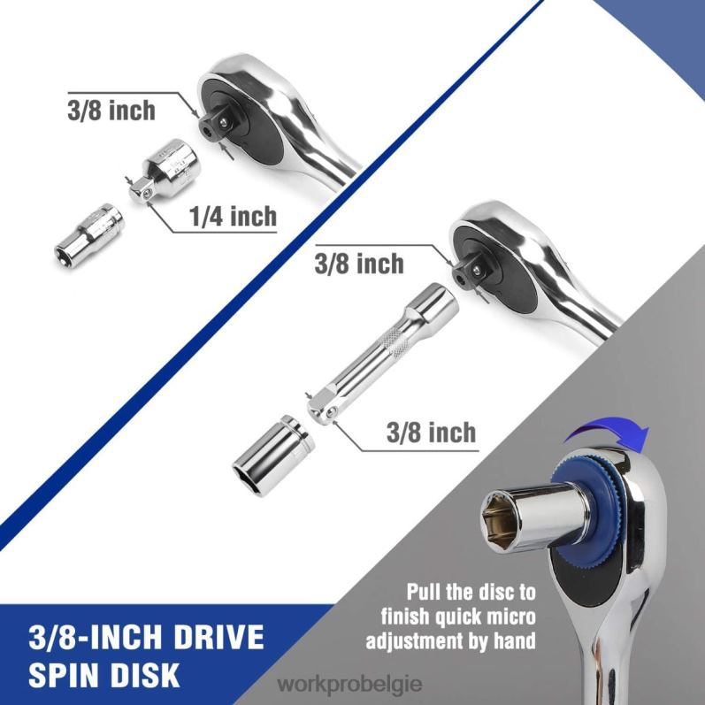 WORKPRO 39-delige dopsleutelset, 1/4-inch en 3/8-inch kleine dopsleutelset 6BNP0140 hulpmiddel nieuw