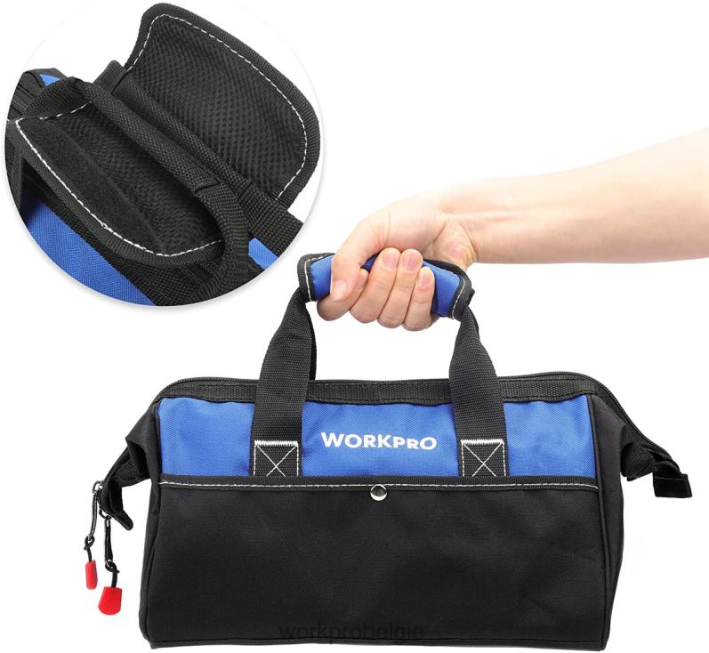 WORKPRO Gereedschapstas van 13 inch met brede opening 6BNP028 opslag bruikbaar