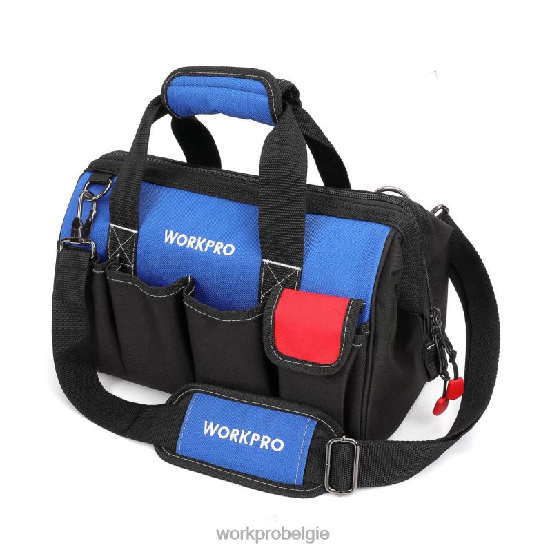 WORKPRO Gereedschapstas van 14 inch, gereedschapsorganizer met meerdere zakken en verstelbare schouderriem 6BNP031 opslag bruikbaar