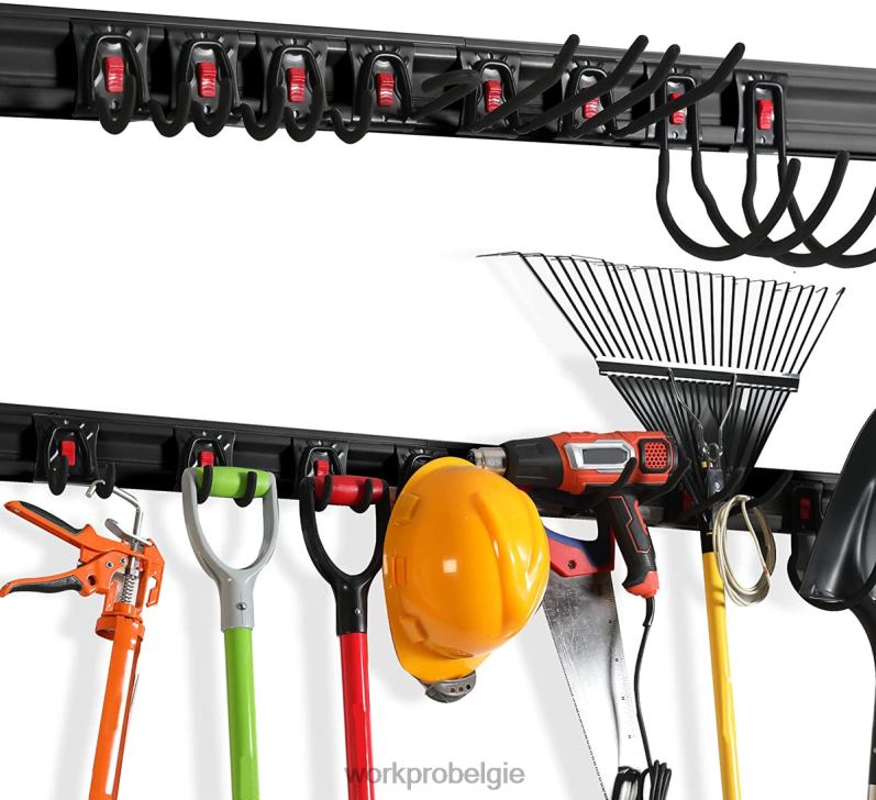 WORKPRO garage gereedschap organisator wandmontage tuin gereedschap organisator opbergrek zware gereedschaphangers 64 inch 6BNP021 opslag behulpzaam