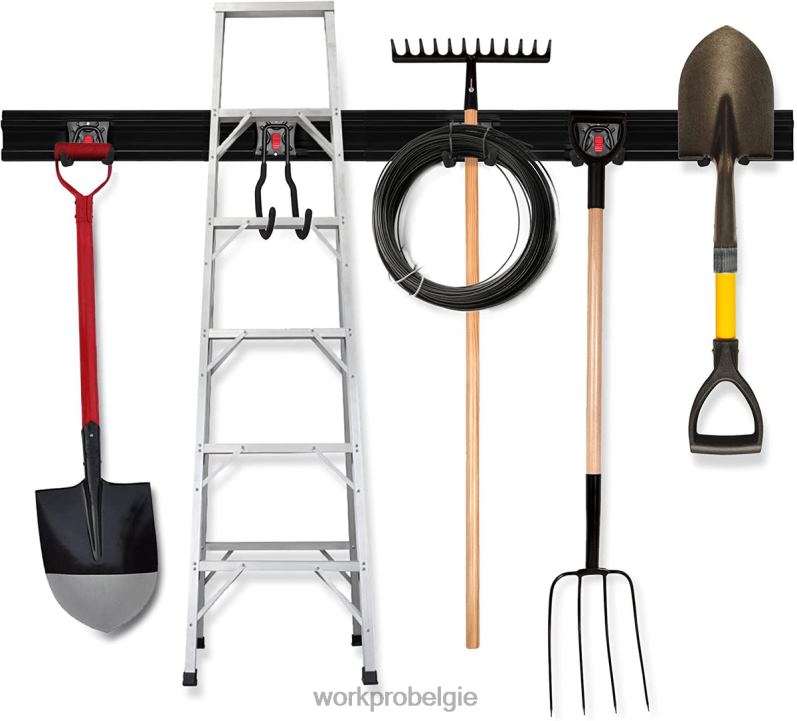 WORKPRO garage gereedschap organisator wandmontage tuin gereedschap organisator opbergrek zware gereedschaphangers 64 inch 6BNP021 opslag behulpzaam