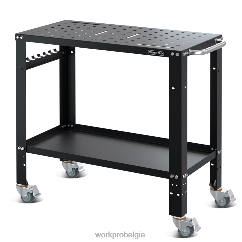WORKPRO draagbare lastafel, draagvermogen van 1200 lbs, nitrerend tafelblad 6BNP013 opslag nieuw
